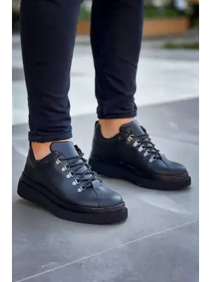 Modern Yüksek Taban Bağcıklı Erkek Ayakkabı