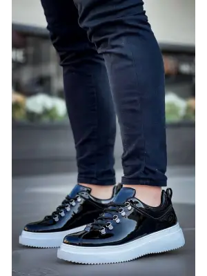 Modern Yüksek Taban Bağcıklı Erkek Ayakkabı