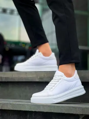 Modern Beyaz Rugan Spor Ayakkabı