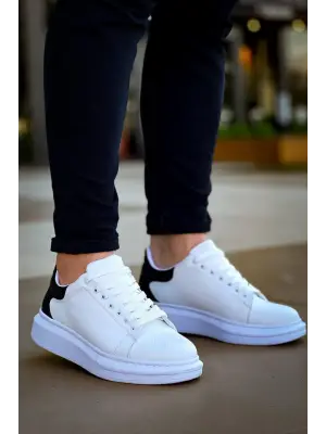 Siyah Beyaz Günlük Erkek Ayakkabı