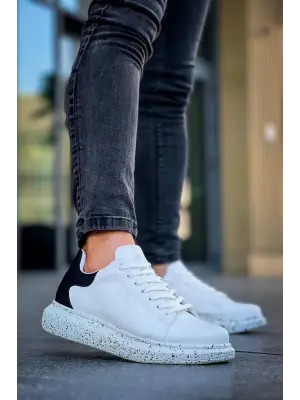 Omarı Modern Yüksek Taban Bağcıklı Erkek Günlük Ayakkabı