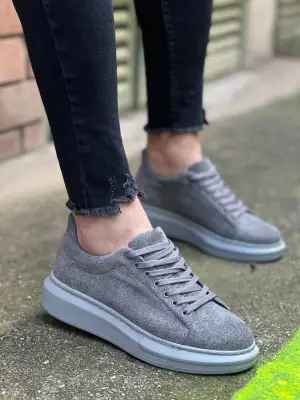 Stil Sahibi Yüksek Taban Bağcıklı Erkek Ayakkabı