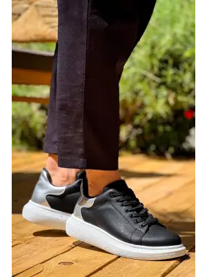 Modern Yüksek Taban Bağcıklı Erkek Ayakkabı