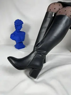 BR-505 Benorra Kömür Cilt Günlük Kadın Çizme