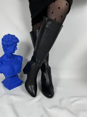 BR-505 Benorra Kömür Cilt Troklu Günlük Kadın Çizme