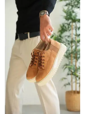 Taba Süet Günlük Erkek Ayakkabı