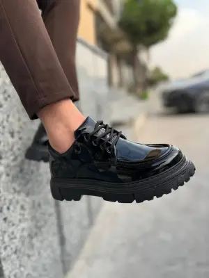 BR-6 Benorra Kömür Rugan Günlük Erkek Ayakkabı