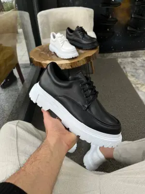 BR-6 Benorra Siyah Cilt Günlük Erkek Ayakkabı