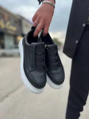 BR-703 Benorra Siyah Lastikli Günlük Erkek Ayakkabı