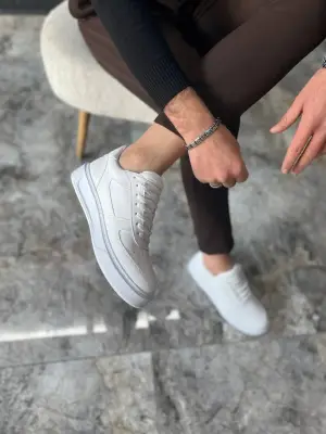 Modern Beyaz Cilt Erkek Ayakkabı