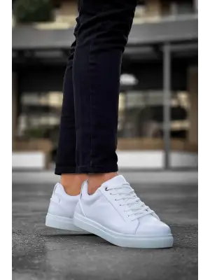 Omarı Yüksek Beyaz Tabanlı Erkek Günlük Ayakkabı