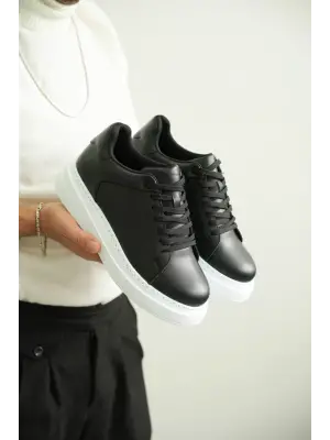 BR-B2 Benorra Siyah Cilt Günlük Erkek Ayakkabı