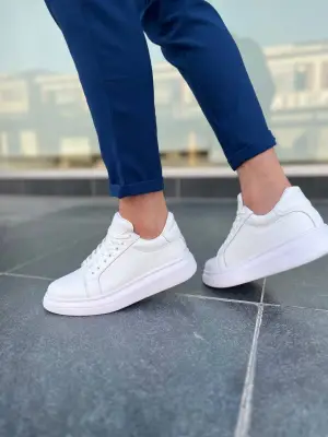 BR-D46 Benorra Beyaz Deri Günlük Erkek Ayakkabı