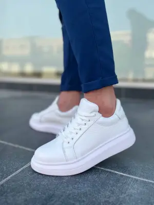 BR-D46 Benorra Beyaz Deri Günlük Erkek Ayakkabı