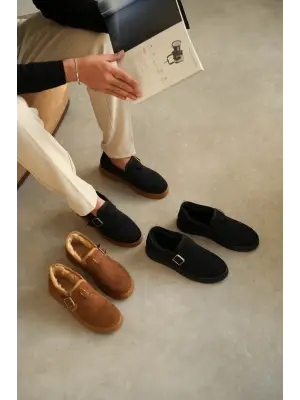 Trend Taba Kürklü Erkek Ayakkabı