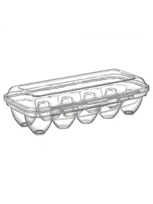 Omarı Kilitli Kapaklı Yumurtalık Saklama Kutusu - 10 Bölmeli Yumurta Kutusu