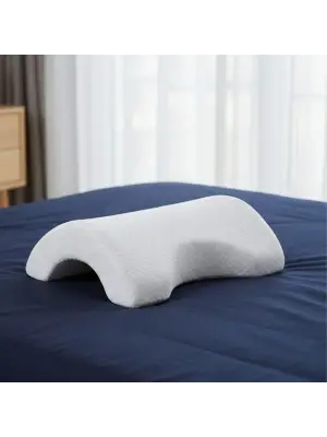 BUFFER® % 100 Visco Kavisli Ortopedik Yıkanabilir Kumaş Kılıflı Bel Boyun Bacak Ağrıları İçin Yastık