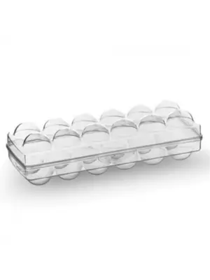 Omarı Şeffaf Kapaklı Yumurta Saklama Kutusu Aparatı