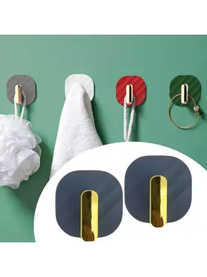 Omarı Yapışkanlı Retro Askılık Dolap Kapak Kulpu Gri