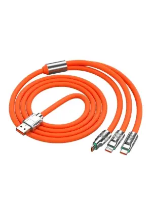 Omarı Hızlı Şarj İçin 3ü Bir Arada USB Şarj Kablosu 1 Metre