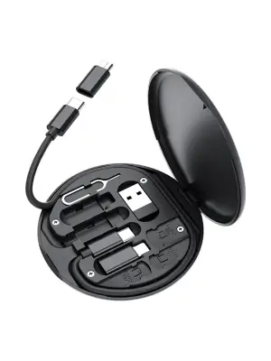 Omarı Seyahat İçin 5İ 1 Arada USB Type-C Şarj Kablosu Seti