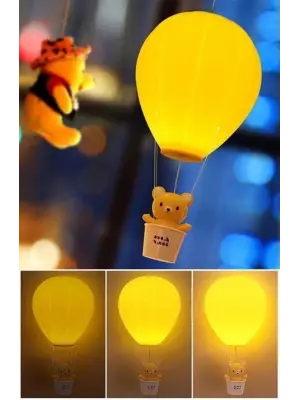 Omarı Eğlenceli Balonlu Ayıcıklı Gece Lambası Aydınlatması