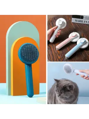 Omarı Masaj Etkili Tüy Toparlayıcı Pet Fırçası