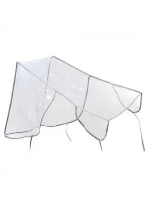 Omarı Şeffaf Yağmurluk Puset için Rüzgar Engelleyici Muşamba