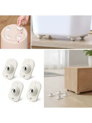 BUFFER® Beyaz Eşya ve Mobilya İçin 4’lü Tekerlekli Kaydırma Aparatı – Hafif ve Orta Ağırlıktaki Ürünler İçin Pratik Kaydırıcı Set