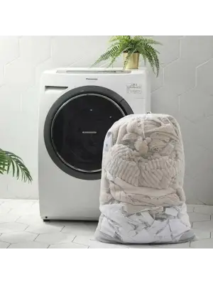 Omarı Hassas Yıkama Filesi Büyük Boy File Çamaşır Torbası 80x100 cm