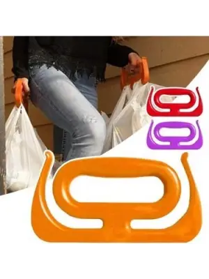 BUFFER® Ergonomik Poşet Taşıma Aparatı – Ağır Yük Taşıyıcı Tutacak, Elden Kesme Yapmayan Kolay Taşıma Kancası, Market ve Alışveriş Çantası Taşıyıcısı