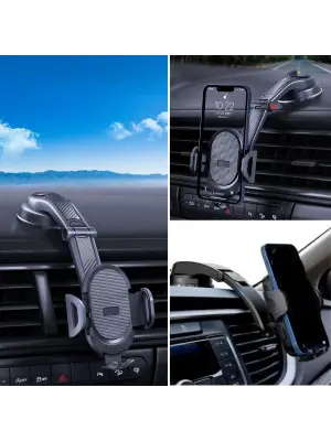Omarı Güçlü Vantuzlu Araç İçi Telefon Tutucu Aparat