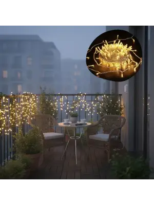 BUFFER® Günışığı Renk 5 Farklı Işık Modlu 10 Metre Eklemeli Dekor Boncuk Model Dekoratif Led