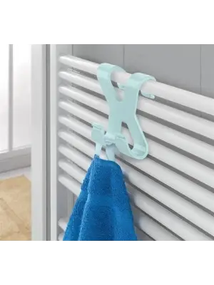 Omarı Pratik ve Taşınabilir 2 Kancalı Banyo Askısı