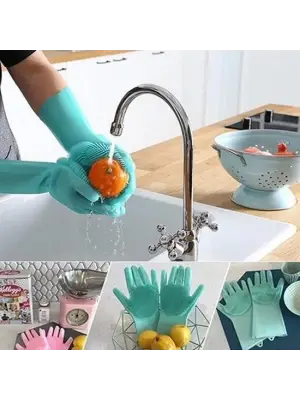 BUFFER® Isıya Dayanıklı Pratik Sihirli Silikon Bulaşık Yıkama Eldiveni