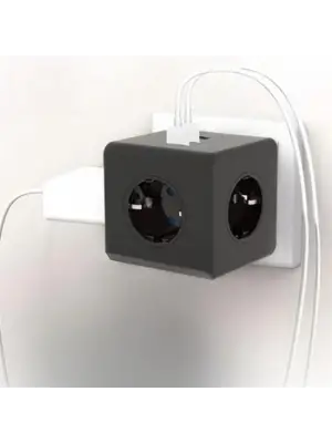 Omarı Isıya Dayanıklı Termal Akım Koruma ve Çocuk Koruma 3 Priz 3 USB Küp Priz