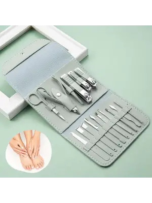 Omarı Kendiliğinden Çantalı Seyahat Manikür Pedikür Seti