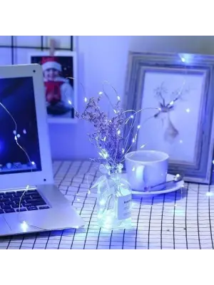 Omarı 5 Metre Dekoratif Peri Led Beyaz Aydınlatma Lambası