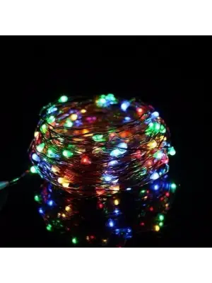 Omarı Renkli Peri Led Işık Dekoratif Aydınlatma 5 Metre RGB Led