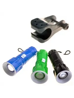 Omarı Zoomlu Pilli Ledli Bisiklet Ön Farı