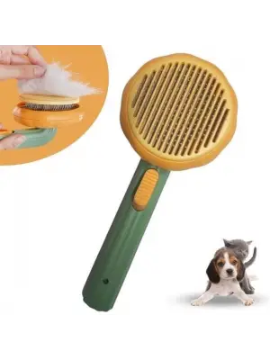 Omarı Çok Amaçlı Yeşil Pet Fırçası - Evcil Hayvan Bakımı için Ideal
