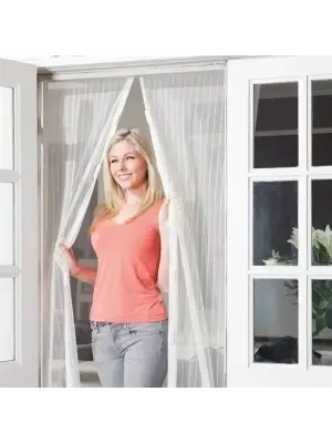 Omarı Pratik Manyetik Mıknatıslı Beyaz Kapı Pencere Sinekliği