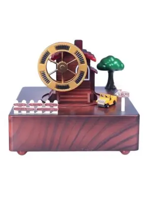 Omarı Döner Uçak Müzik Kutusu - Çocuklar İçin Eğlenceli Oyuncak