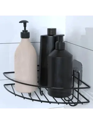 Omarı Duş Şampuanlık ve Raf Organizasyonu için Yapışkanlı Köşe Rafı