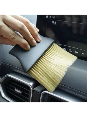 BUFFER® Yumuşak Kıllı ve Ergonomik Saplı Araç İçi Detaylı Toz Temizleme Fırçası