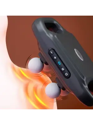 Omarı Derin Doku Masaj Tabancası – Güçlü 20 Seviye, 6 Modlu - Siyah