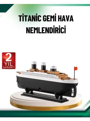 Buhar Efektli Titanik Gemi Oda Kokusu Difüzör Led Işıklı Nemlendirici