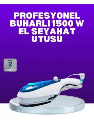 Buharlı Pratik Ütü Seyahat Tipi Kırışıklık Giderici