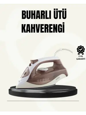Buharlı Ütü 2200w Seramik Taban 300 Ml Kahverengi Dikey Ütüleme