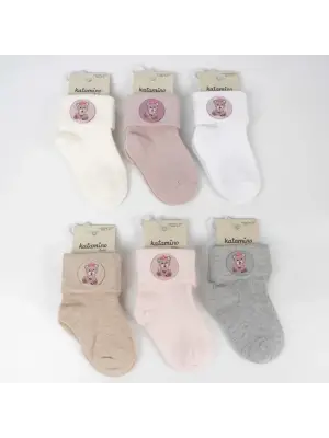 Bukre Aks Kız Bebek Soket Çorap K46292 Asorti